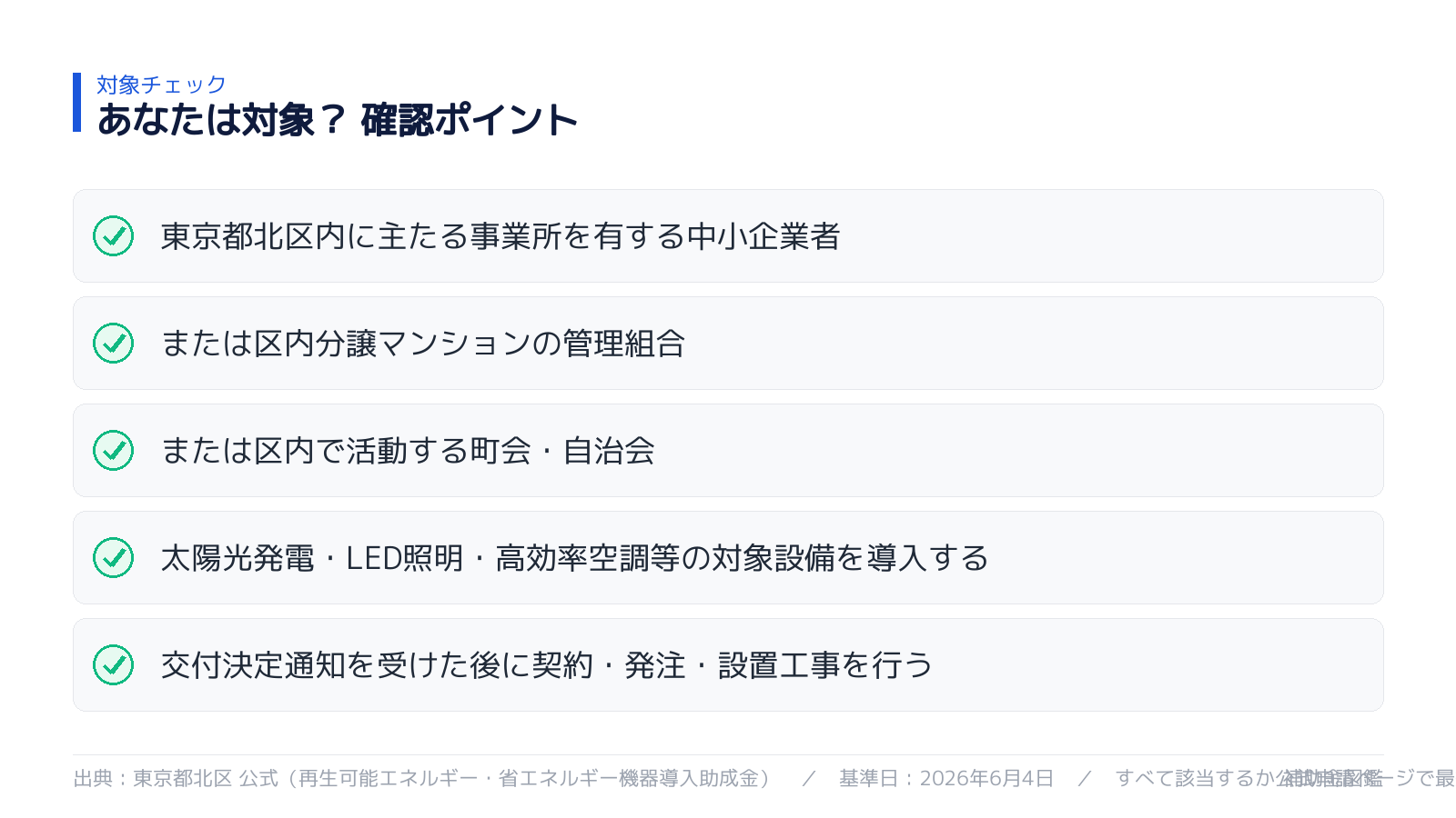 対象になるか セルフチェック