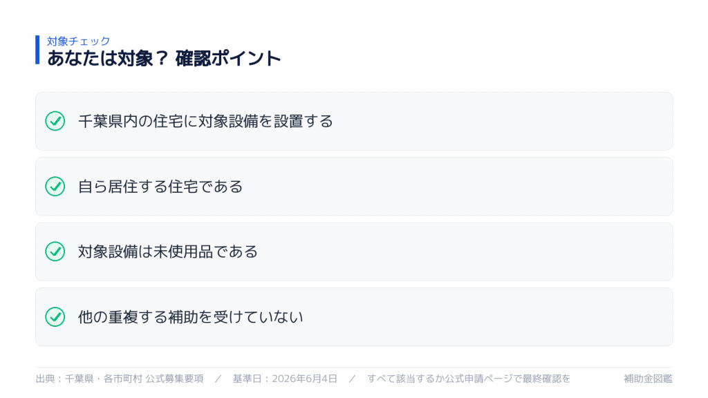 対象になるか セルフチェック