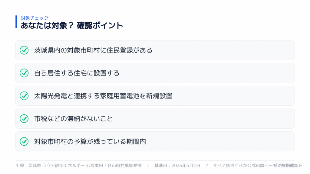 対象になるか セルフチェック