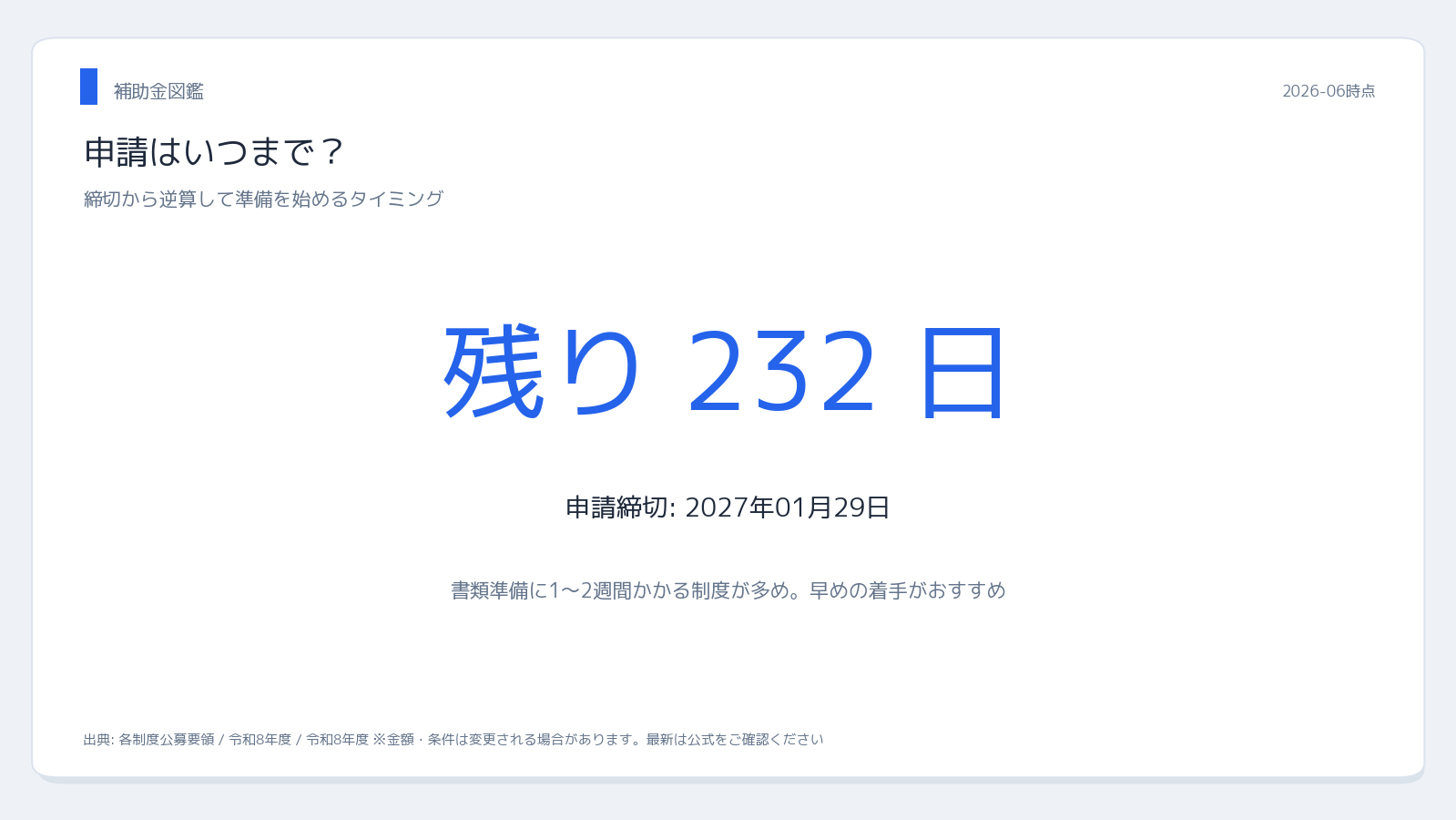 宅配ボックス補助金全国一覧 申請締切カウントダウン