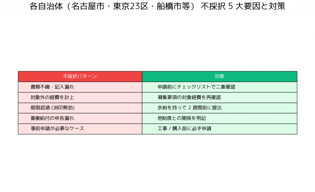 自転車ヘルメット補助金通販 不採択事例と対策