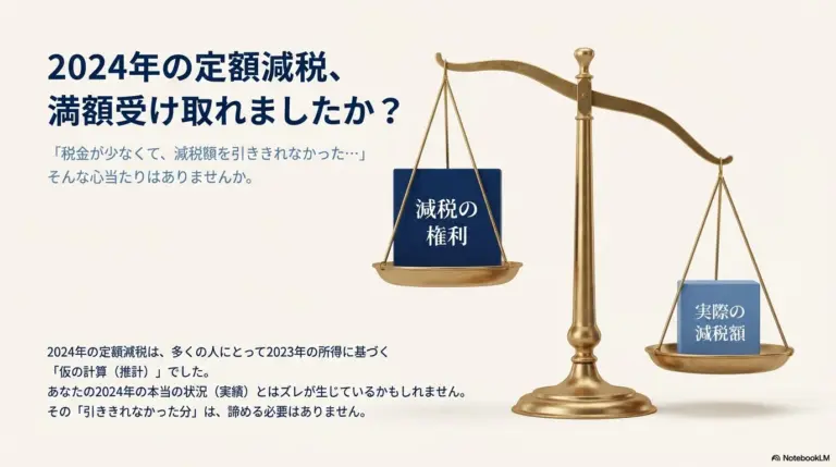 定額減税補足給付金【不足額給付】完全解説