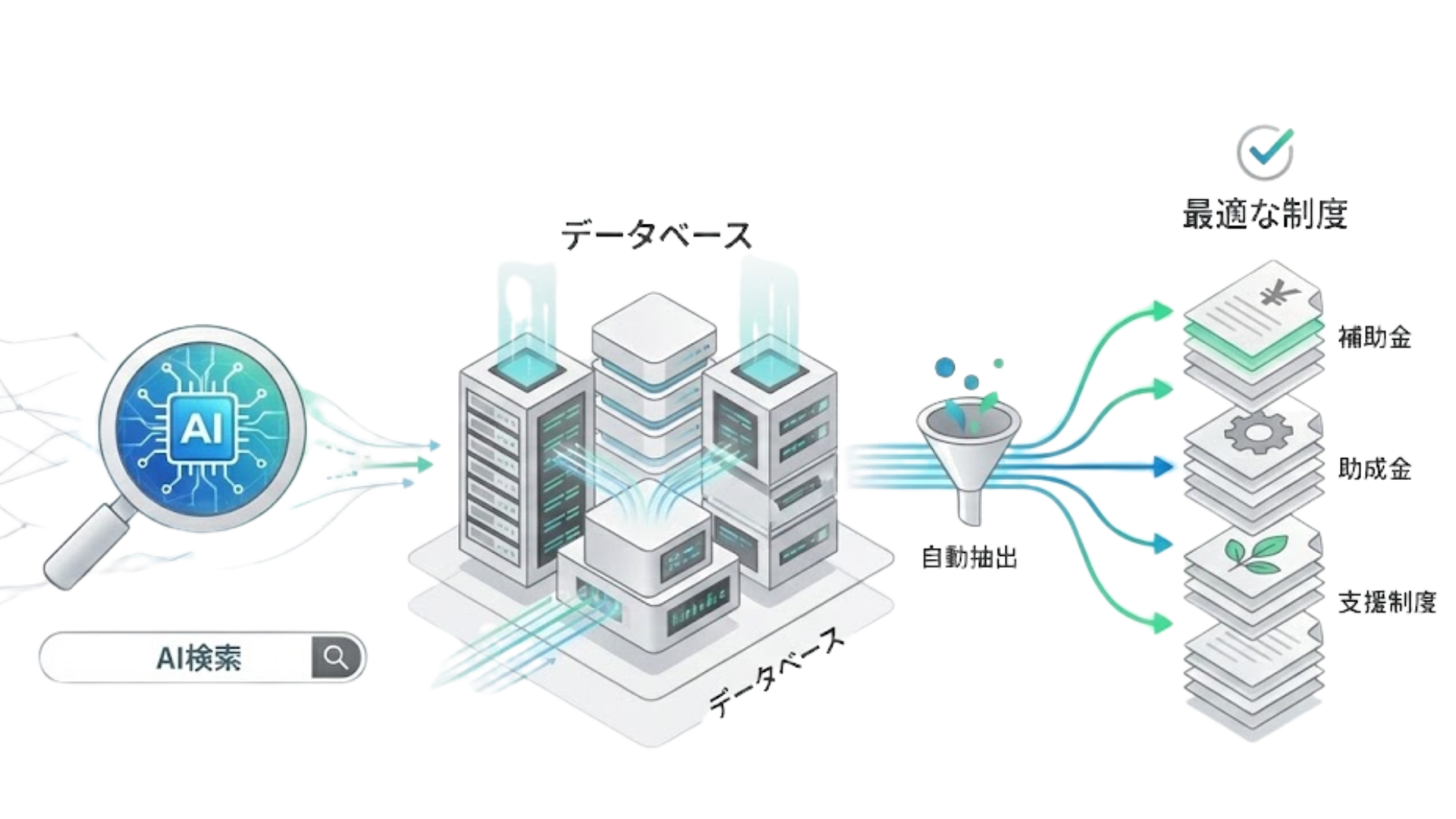補助金診断 ステップ3 データベース検索