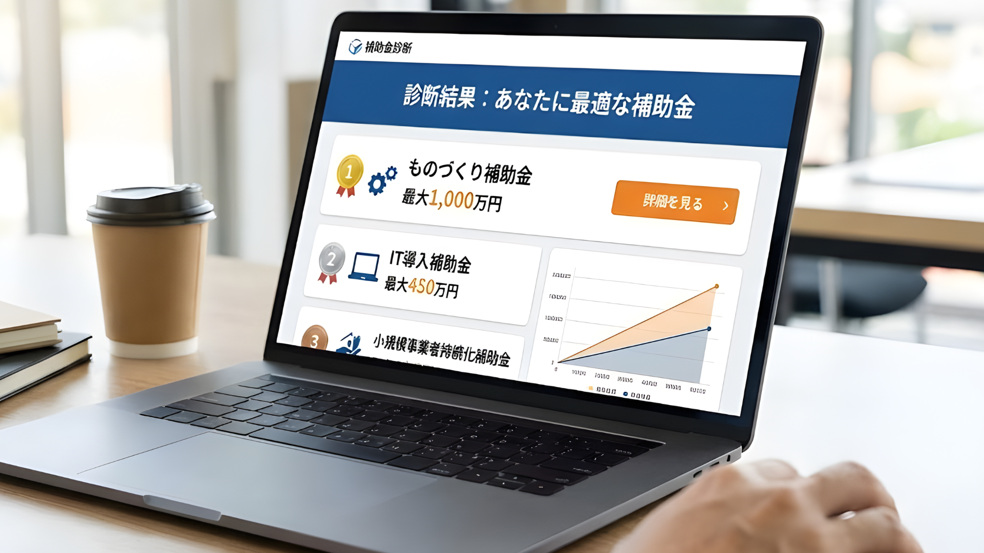 補助金診断 ステップ4 結果表示