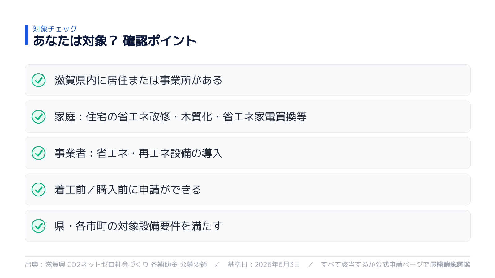 対象になるか セルフチェック