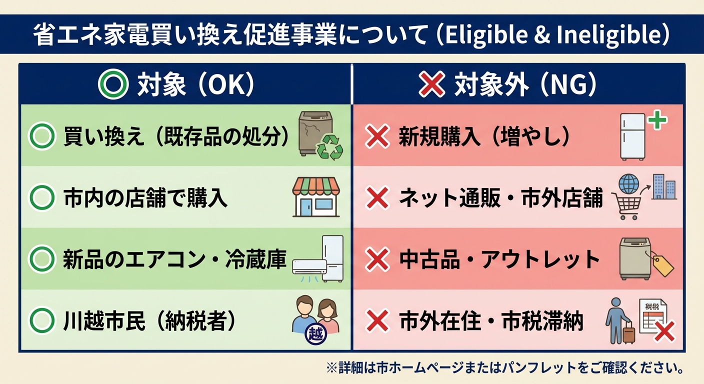 AI図解: 補助金対象・対象外のクイック判定表
