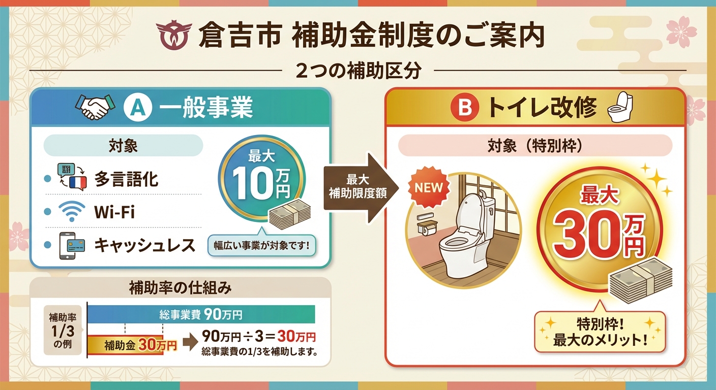 AI図解: 事業区分ごとの補助上限額と補助率のシミュレーション