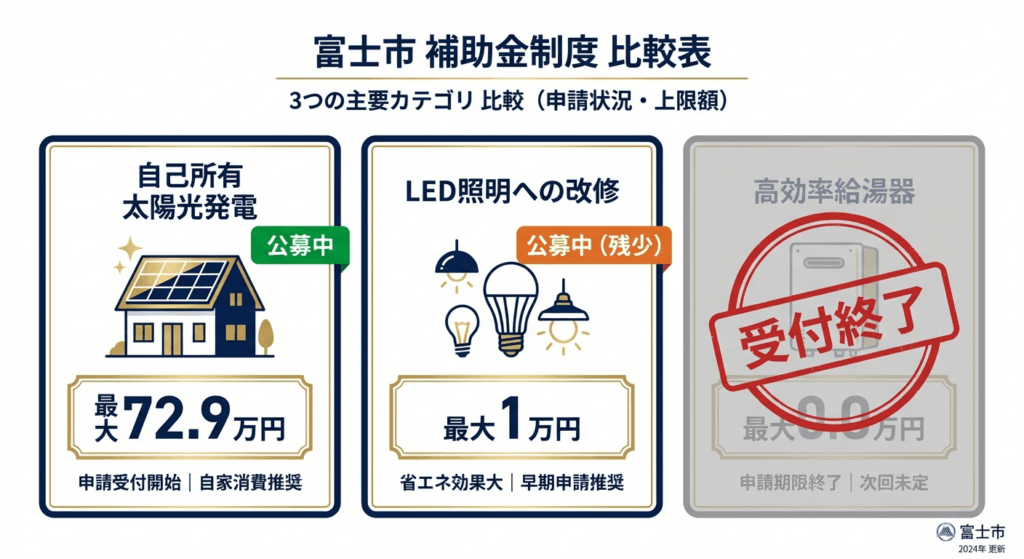 AI図解: 2025年度の補助メニューと最新の受付状況一覧