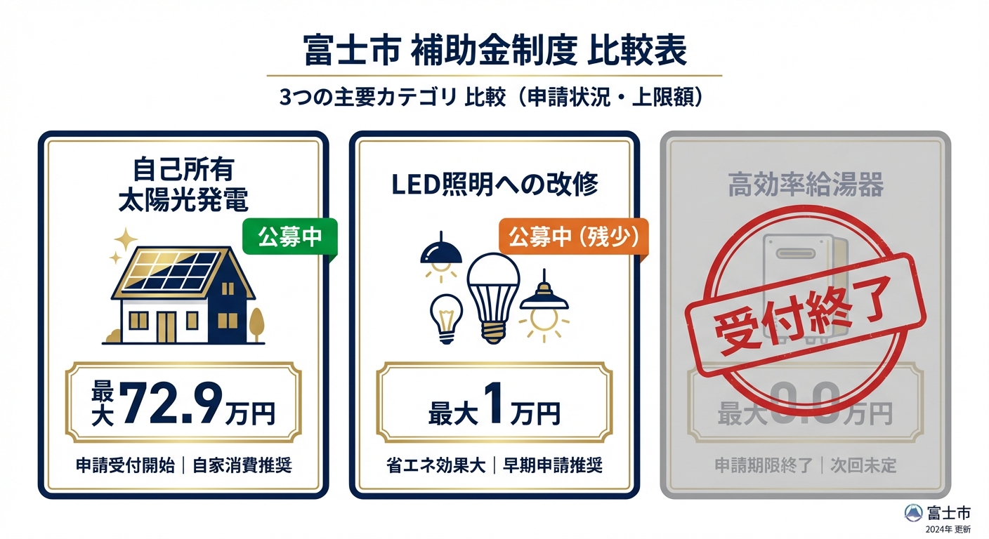 AI図解: 2025年度の補助メニューと最新の受付状況一覧