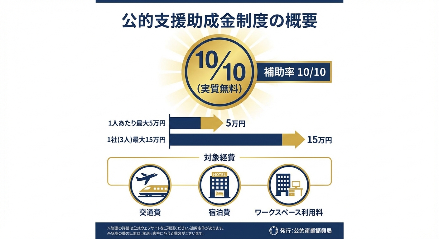 AI図解: 補助金額のシミュレーションと対象経費の構成