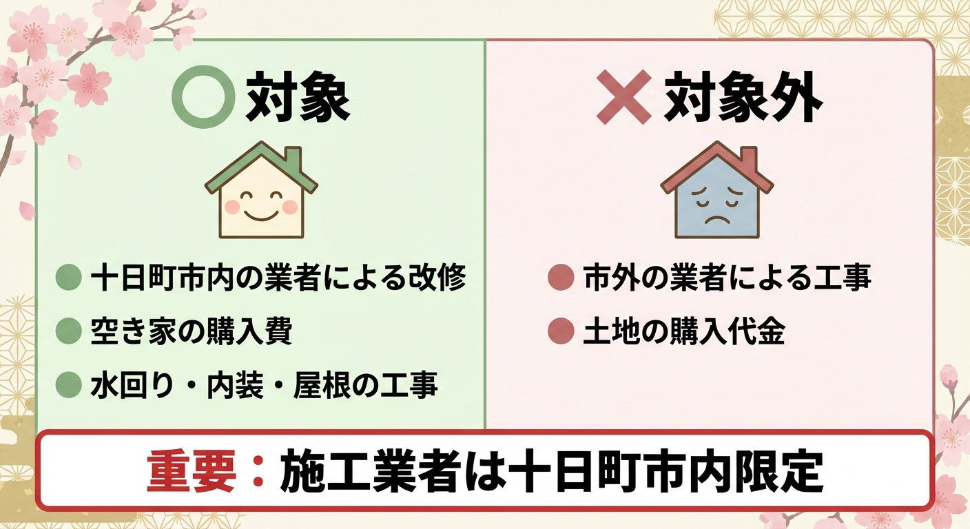 AI図解: 補助対象になる・ならないの条件分岐