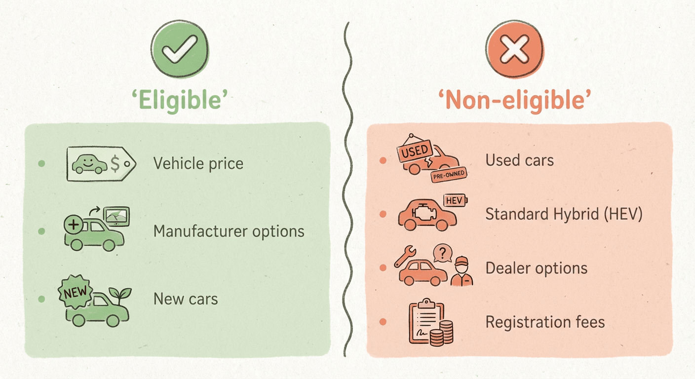 AI図解: 補助対象になる経費・ならない経費のOK/NG比較表