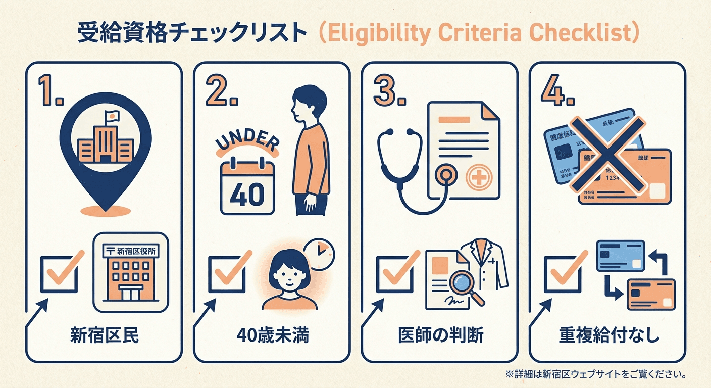 AI図解: 対象者の4つの必須条件チェックリスト
