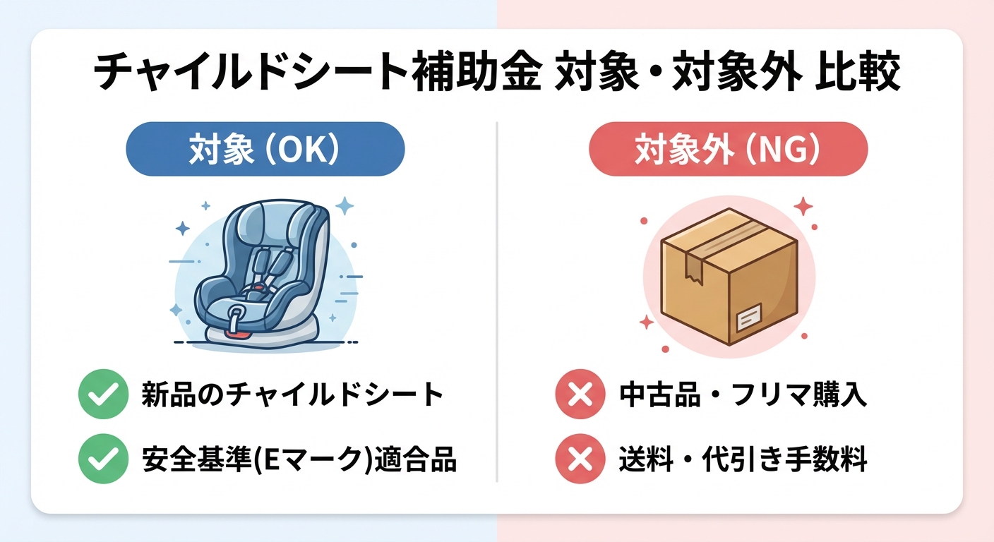 AI図解: 対象・対象外の○×比較チャート