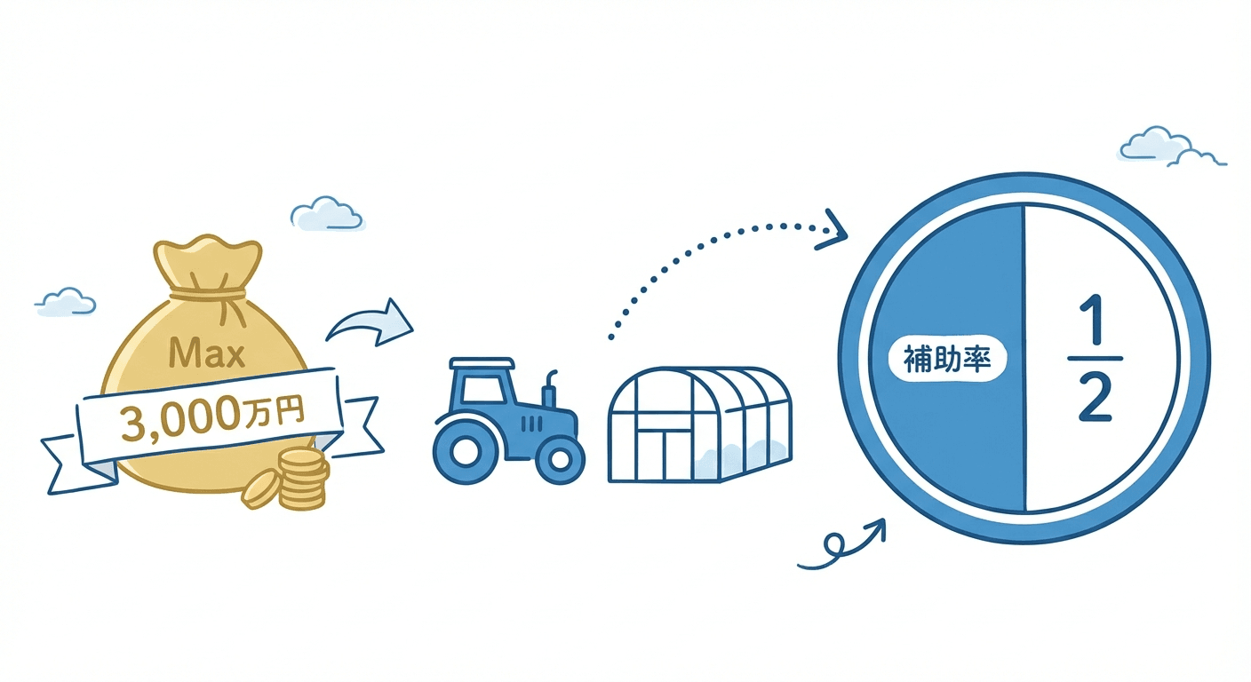 AI図解: 補助金額と補助率の分かりやすい図解