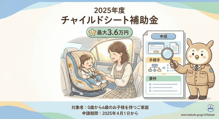 チャイルドシート補助金【2026年最新】自治体別の上限額・申請ガイドの概要画像