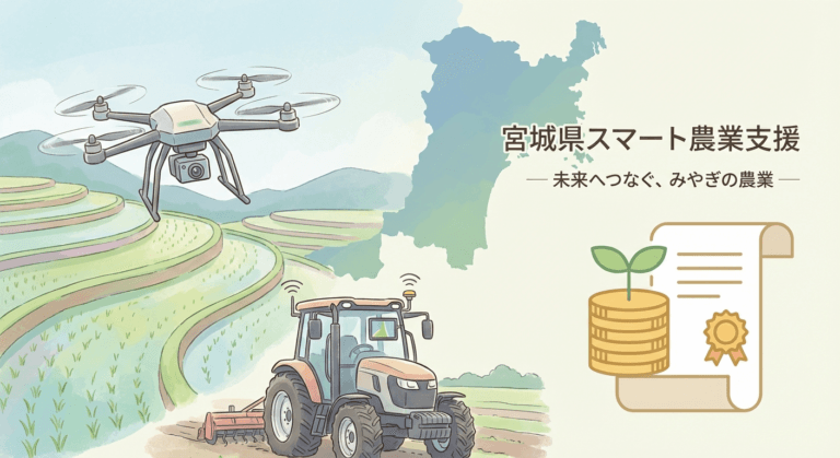 宮城県スマート農業補助金【令和8年度】最大66万円・受付中の概要画像