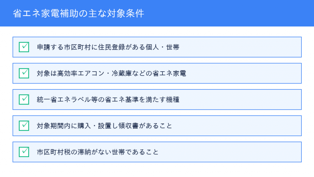 千葉県 省エネ家電補助金 対象条件