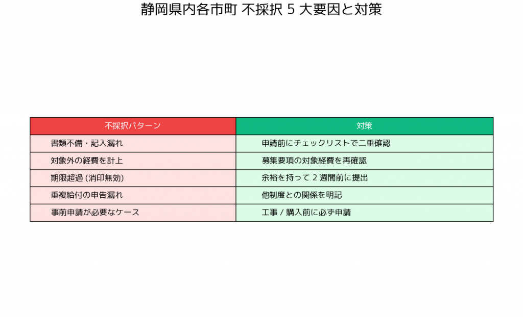 静岡県のエアコン補助金まとめ 静岡県内市町 - 不採択になりやすい 5 大要因と対策