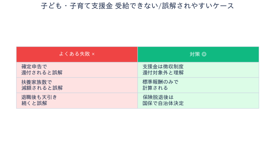 子ども・子育て支援金 - 誤解されやすいケース