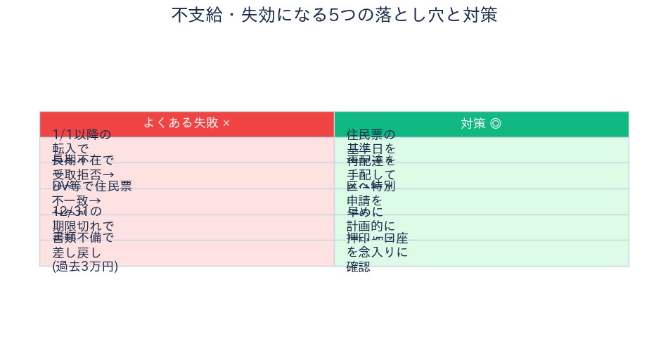 板橋区 給付金 不支給になる落とし穴と対策