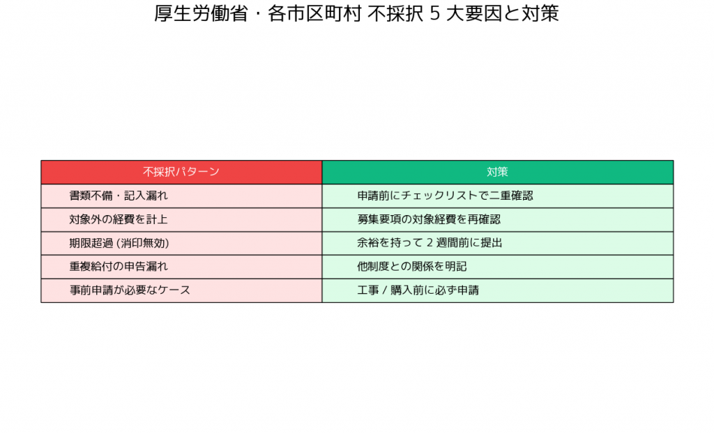 乳がん検診クーポン40歳 不採用・失敗5パターンと対策