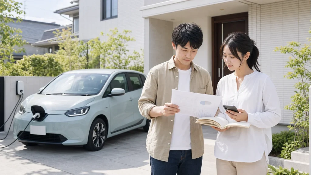 EVに乗り換えると本当に得?ガソリン車・カーリース・自宅充電を5年総額で比較【2026年版】
