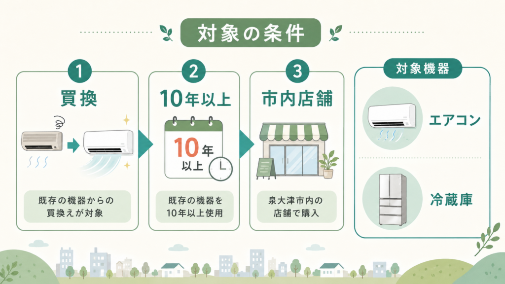 泉大津市 エアコン補助金最大2万円・申請方法の解説図解2