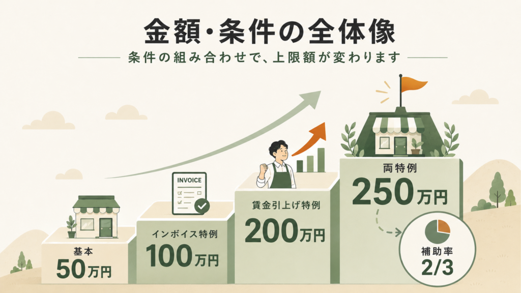 小規模事業者持続化補助金第20回｜最大250万円・12月15日の解説図解3