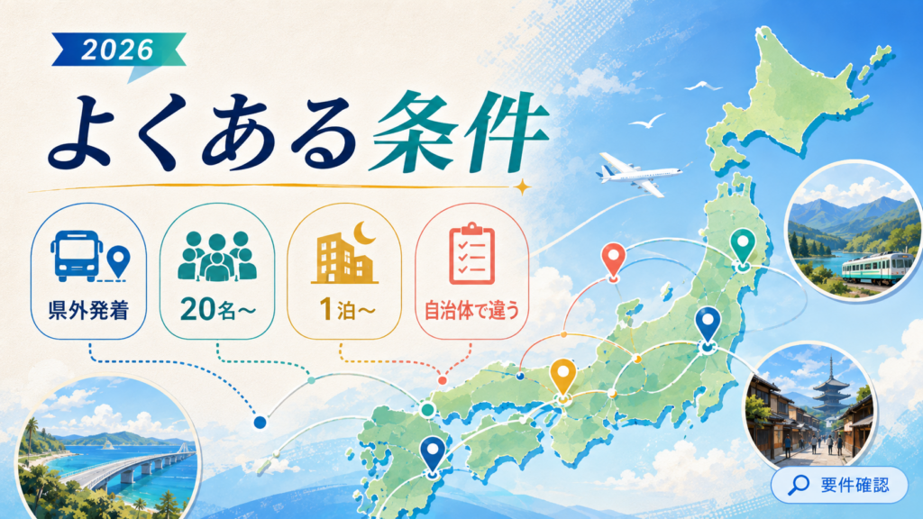 全国 貸切バス助成金・補助金団体旅行・修学旅行のバス代を1台最大7万円補助｜対象自治体一覧と申請の落とし穴の解説図解4