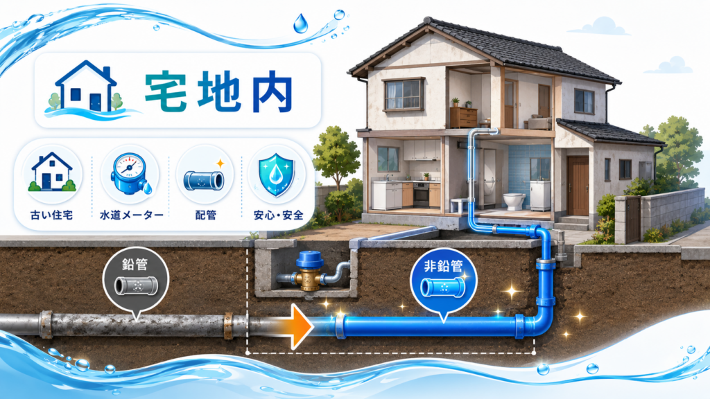 鉛製給水管取替工事助成金最大28万円・全国自治体一覧の解説図解3