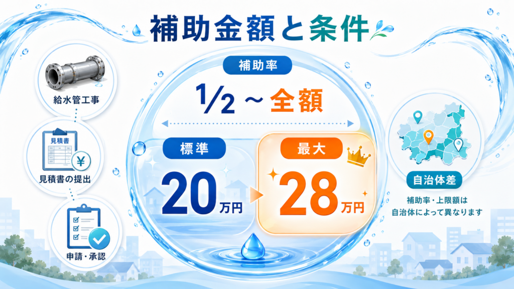 鉛製給水管取替工事助成金最大28万円・全国自治体一覧の解説図解4