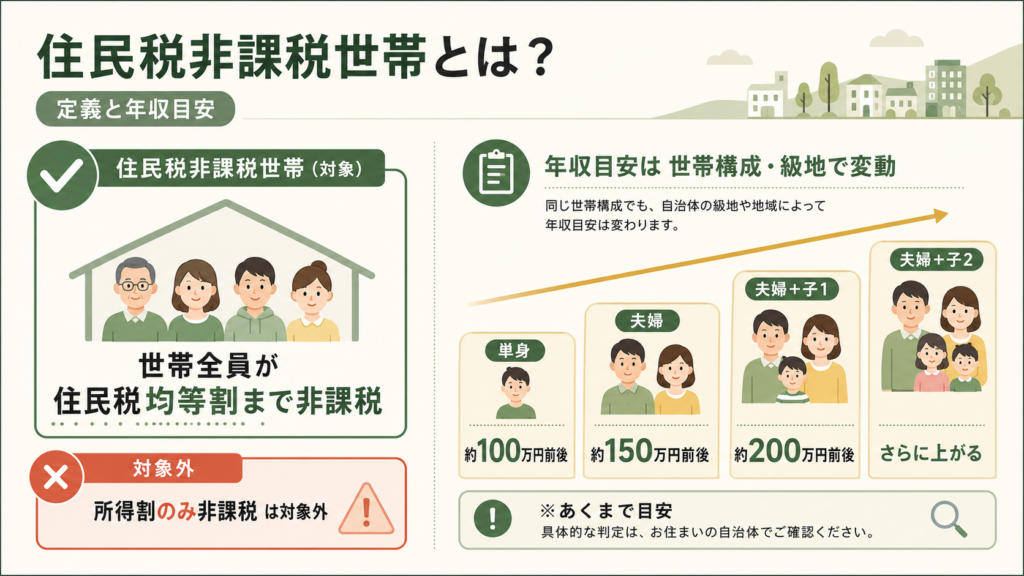 住民税非課税世帯給付金対象・金額・申請方法の解説図解1