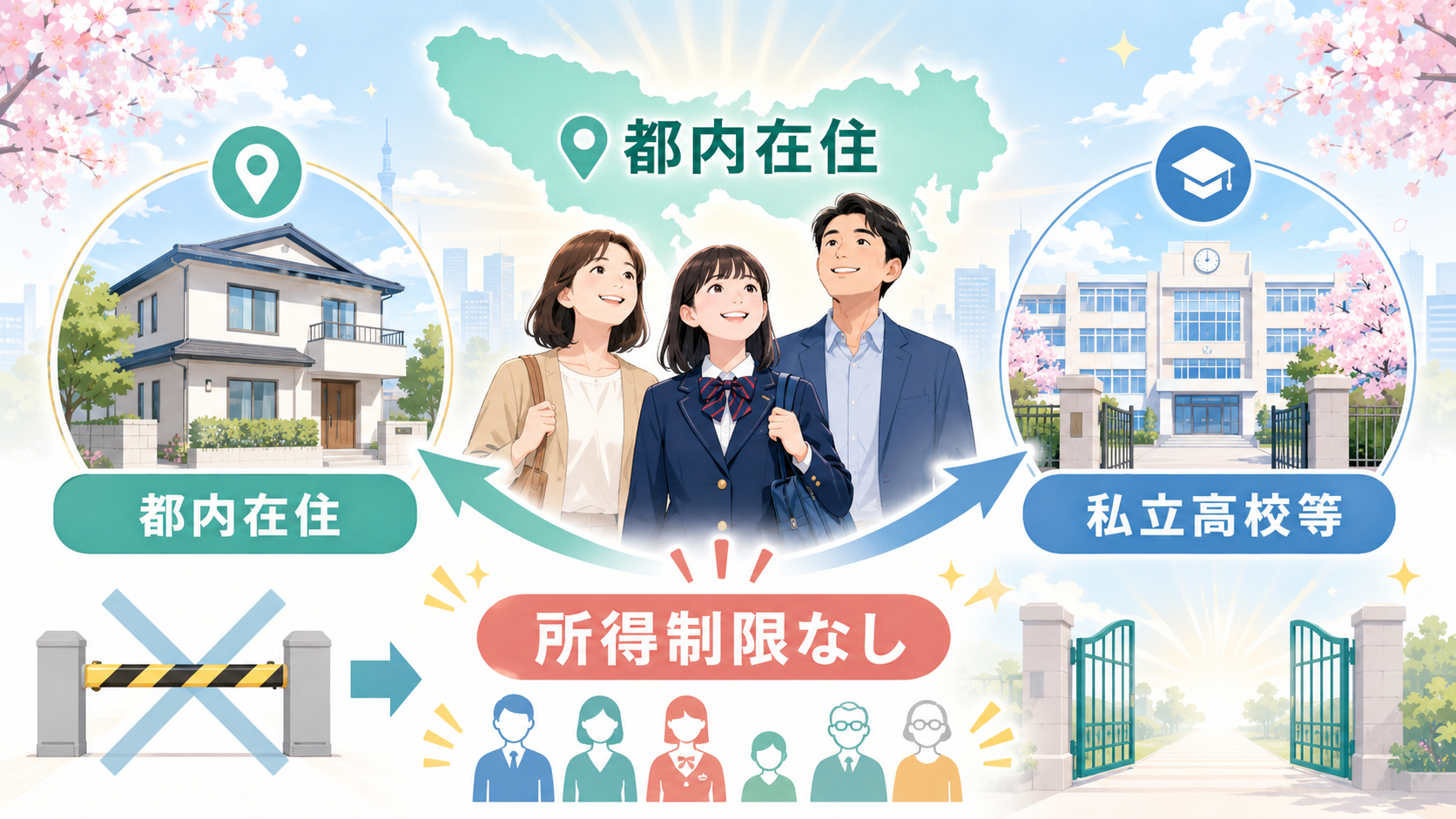 東京都 私立高校授業料軽減助成金最大50万円・7月申請の解説図解2