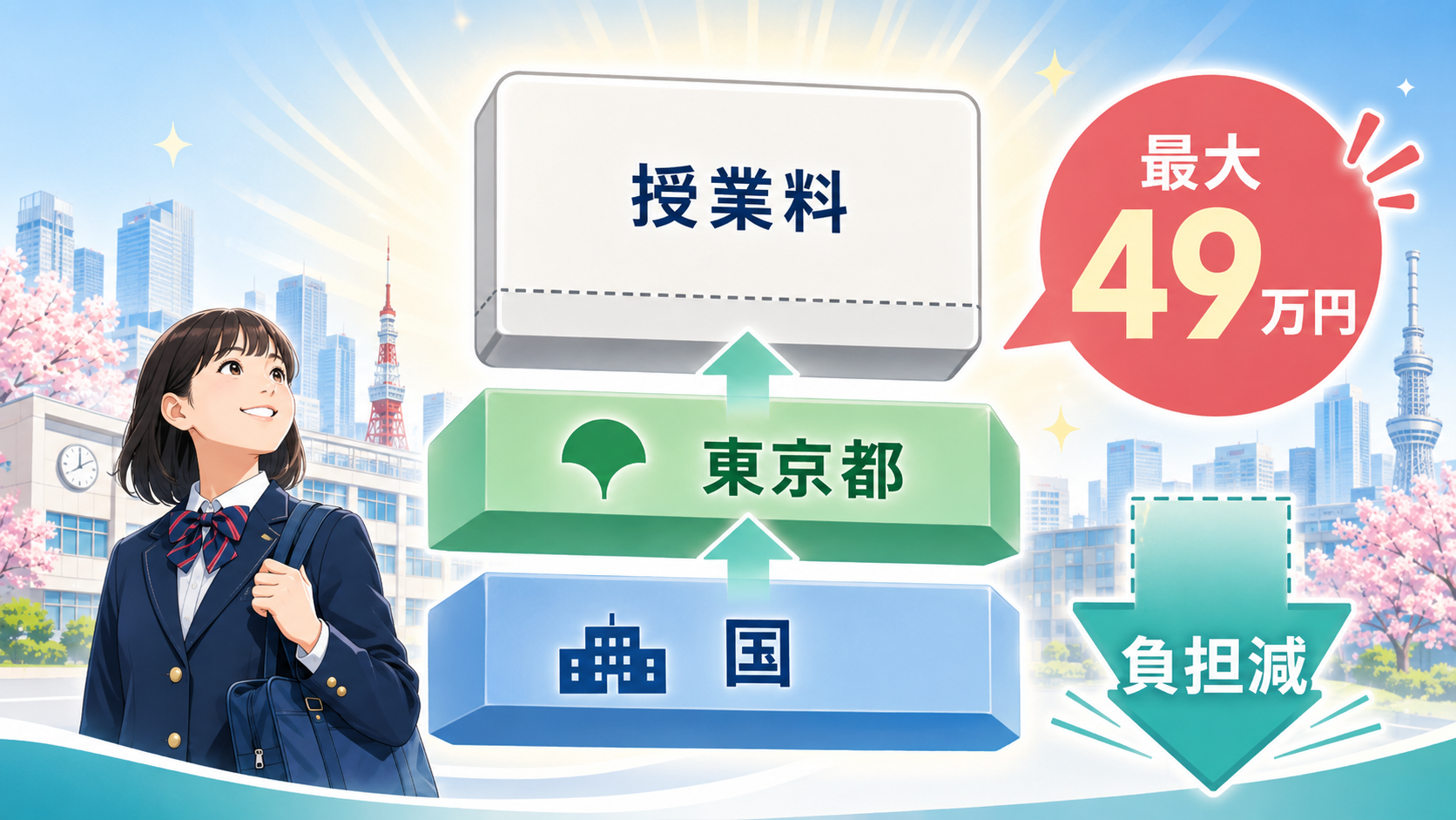 東京都 私立高校授業料軽減助成金最大50万円・7月申請の解説図解3