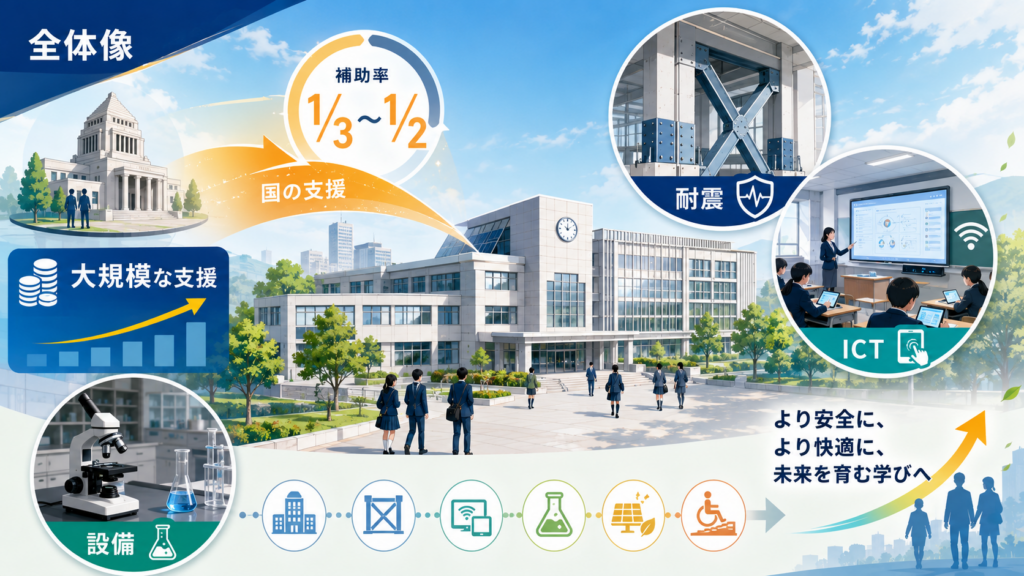 私立学校施設整備費補助金補助率と申請方法の解説図解1