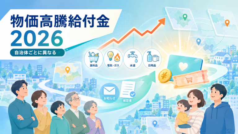 物価高騰給付金【2026年最新】非課税世帯・自治体別申請ガイドの概要画像