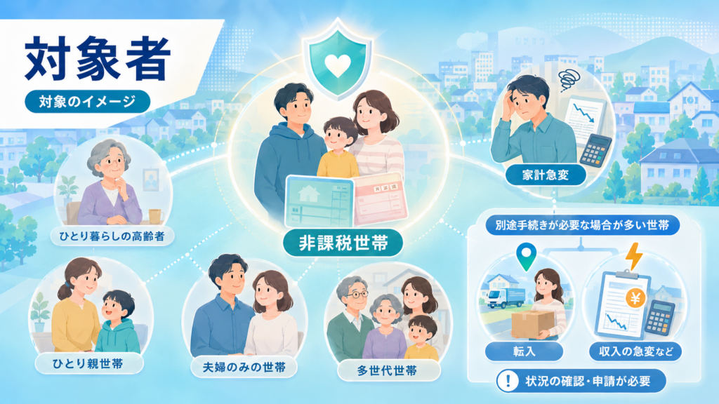 物価高騰給付金非課税世帯・自治体別申請ガイドの解説図解2