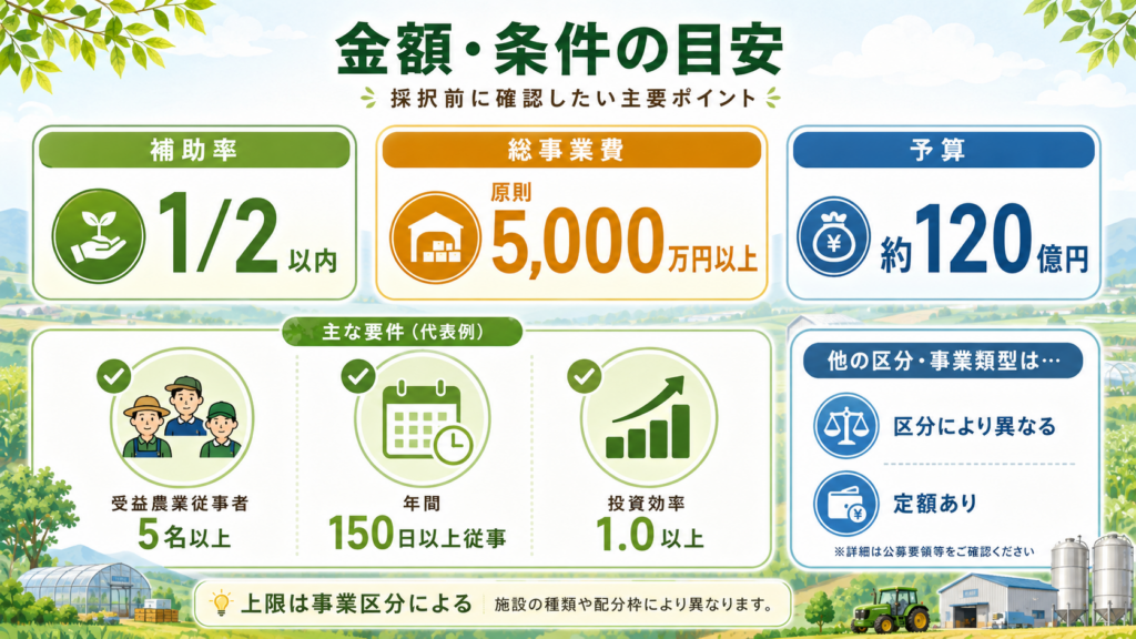 強い農業づくり総合支援交付金とは対象事業・補助率・申請の全体像の解説図解4