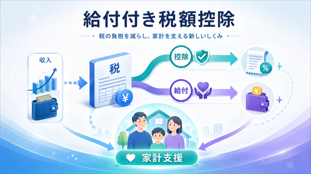 給付付き税額控除4万円・対象者・いつから導入の解説図解1