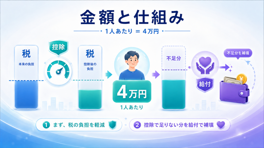 給付付き税額控除4万円・対象者・いつから導入の解説図解3