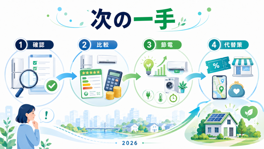 三郷市 省エネ家電補助金は終了｜後継不在の現状と次の一手の解説図解3