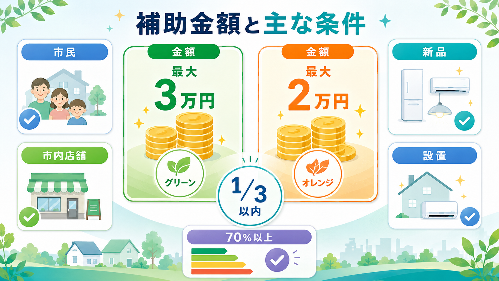 霧島市省エネ家電補助金 令和8年度 再開はいつ?最新情報と代替制度 の解説イラスト3
