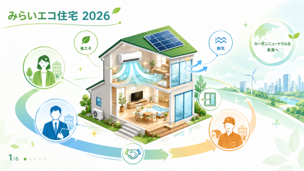 みらいエコ住宅2026 エアコン補助金 申請方法と対象製品ガイド の解説イラスト1