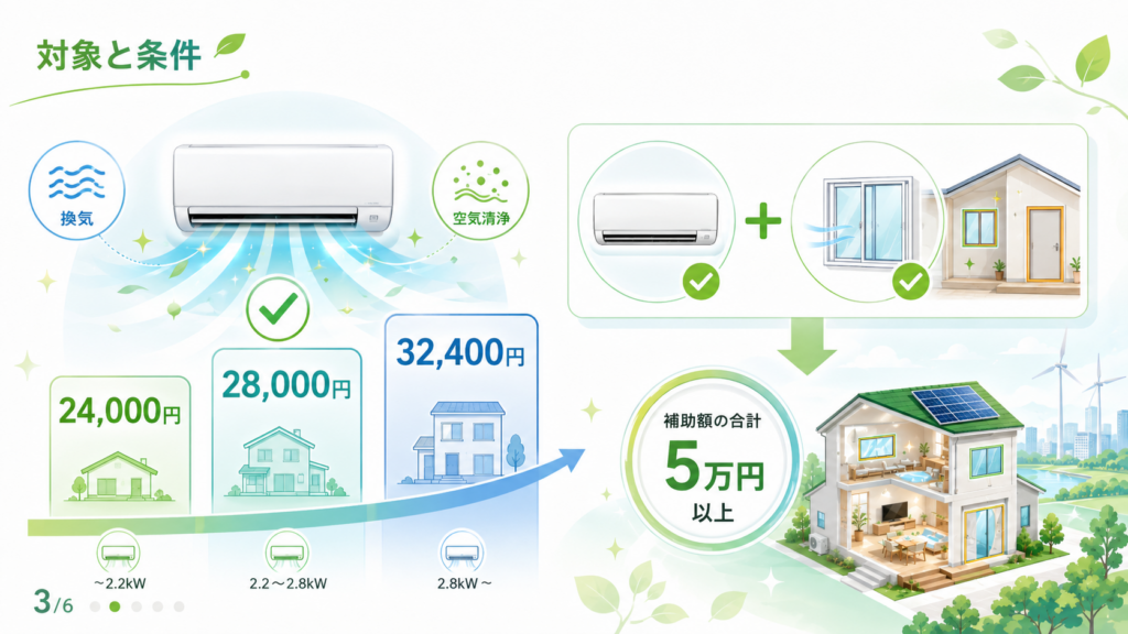 みらいエコ住宅2026 エアコン補助金 申請方法と対象製品ガイド の解説イラスト3