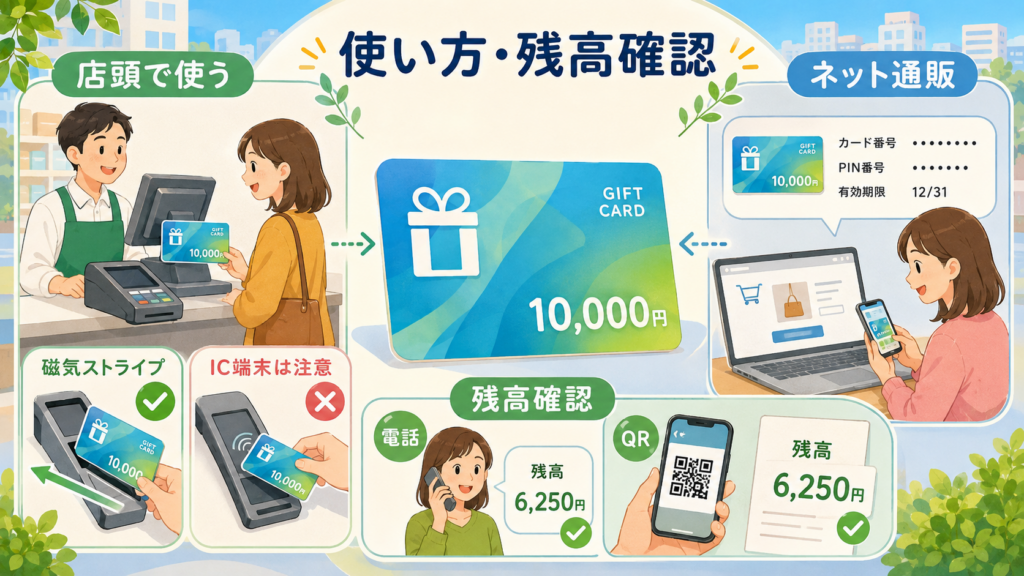 ギフトカードが届かない原因別に取るべき対処を分岐で示した図