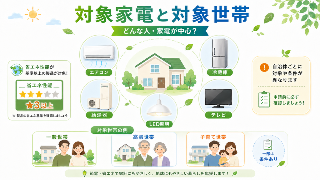 福岡県 省エネ家電補助金【令和8年度】8自治体を比較・一覧 の解説イラスト5