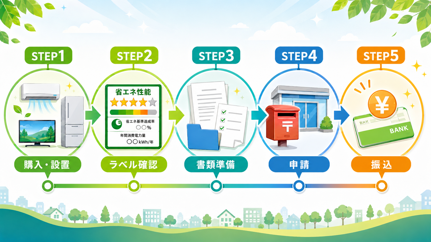 野田市の省エネ家電補助金【令和8年度版2026】エアコン・冷蔵庫・テレビ買換で最大15万円｜申請方法と対象条件を完全ガイド の解説イラスト7