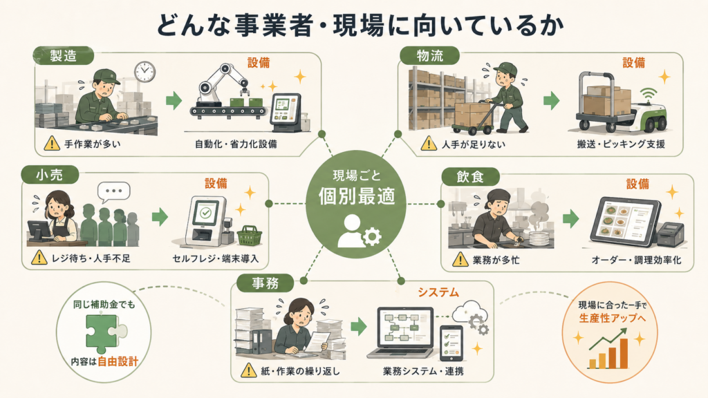 中小企業省力化投資補助金一般型|第7回7月31日締切・第8回未公表の解説図解3