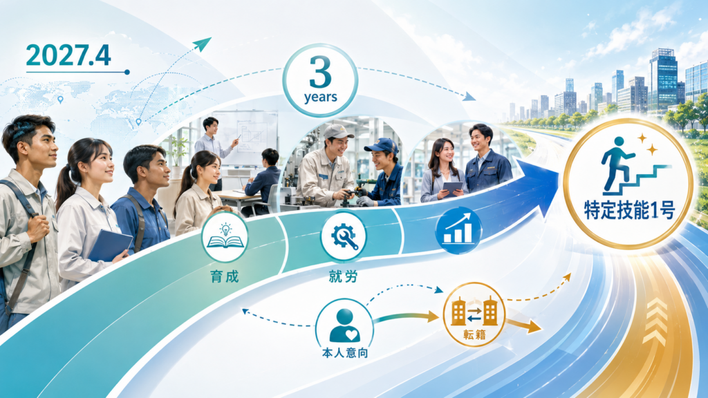 育成就労制度とは？技能実習との違いを完全解説の解説図解1